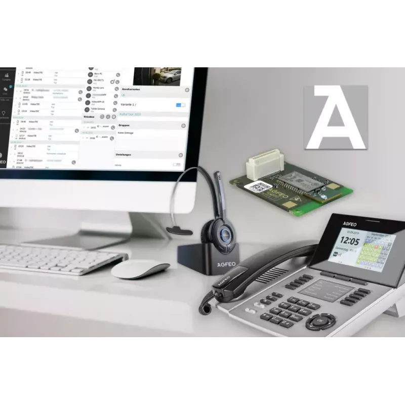 Telefono IP AGFEO ST 56 argento LCD