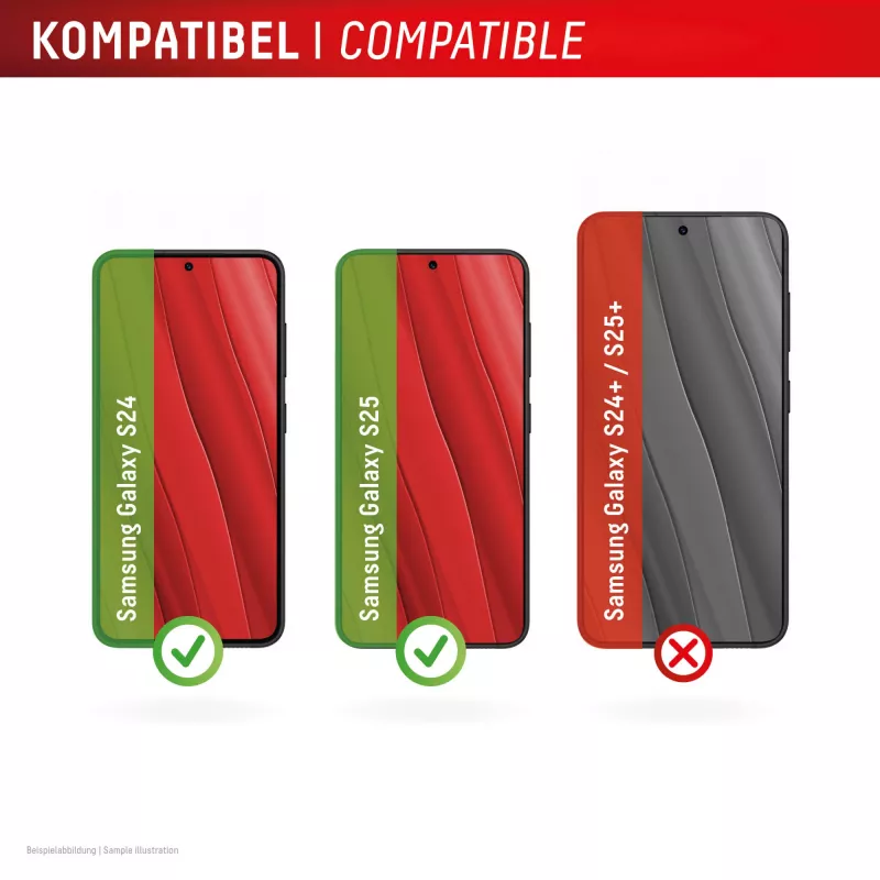 Pellicola protettiva per display Displex (10H) per Samsung Galaxy S24/S25, cornice di montaggio Eco, filtro privacy