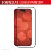 Pellicola protettiva per schermo Displex Premium Anti-Reflex (copertura totale antiriflesso, 10H) per Apple iPhone 16 Pro, cornice di montaggio Eco, copertura totale