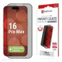Pellicola privacy Displex (10H) per Apple iPhone 16 Pro Max, cornice di montaggio Eco, filtro privacy
