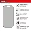 Pellicola privacy Displex (10H) per Apple iPhone 16 Pro Max, cornice di montaggio Eco, filtro privacy