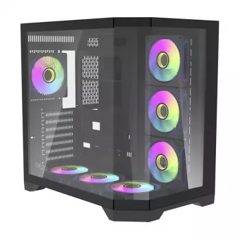 Case per computer Darkflash FT418 PRO, ATX, nero