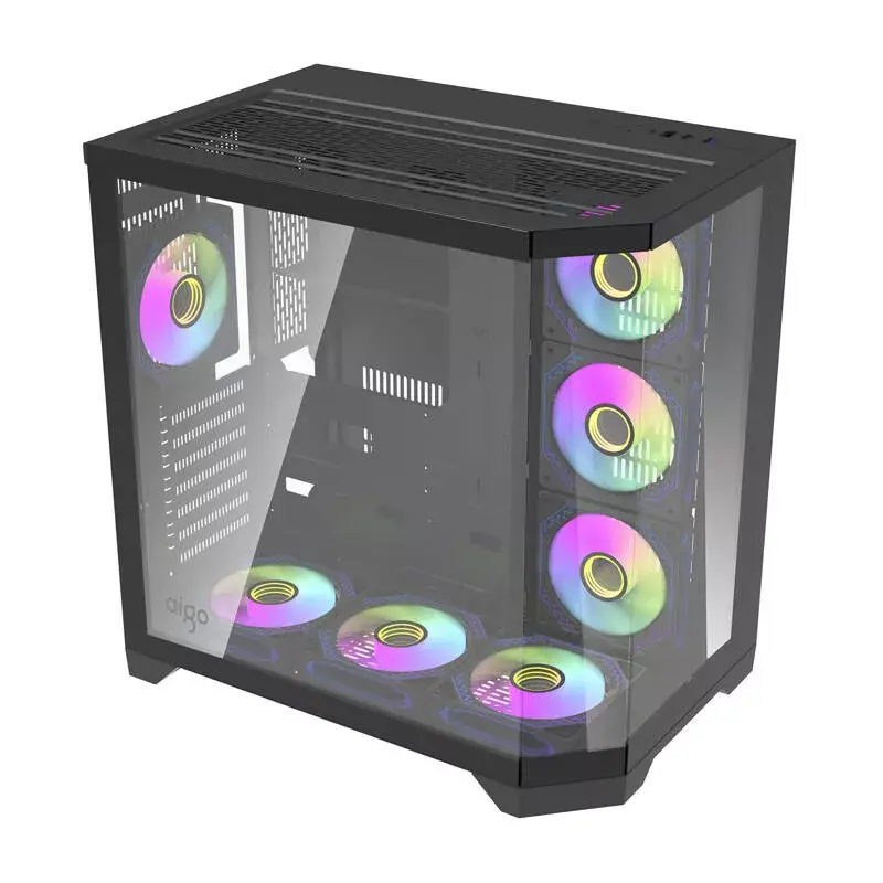 Case per computer Darkflash FT418 PRO, ATX, nero