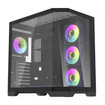 Case per computer Darkflash FT418 PRO, ATX, nero