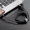 Cavo USB-A a Lightning Baseus CALKLF-C19 2 m – corpo in alluminio, 1,5 A, nero/rosso