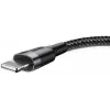Cavo USB-A a Lightning Baseus Cafule (CALKLF-CG1) – treccia in nylon, QC3.0 1,5 A, 2 m, grigio/nero