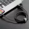 Cavo USB-A a Lightning Baseus Cafule (CALKLF-CG1) – treccia in nylon, QC3.0 1,5 A, 2 m, grigio/nero