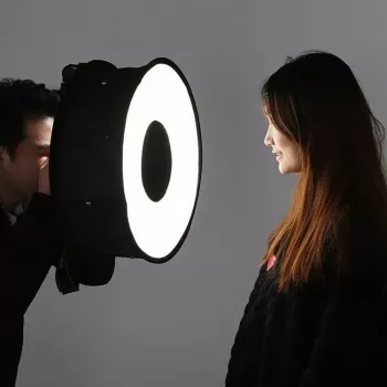 Diffusore softbox Puluz PU5145 45 cm rotondo leggero per illuminazione fotografica