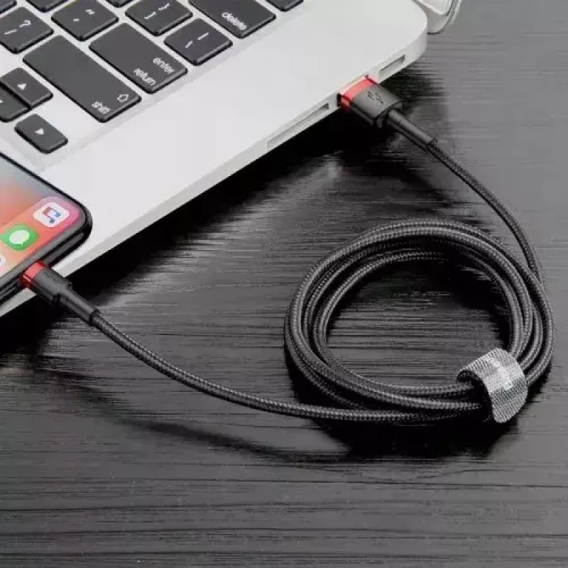 Cavo Lightning Baseus CALKLF-A19 0,5 m nero