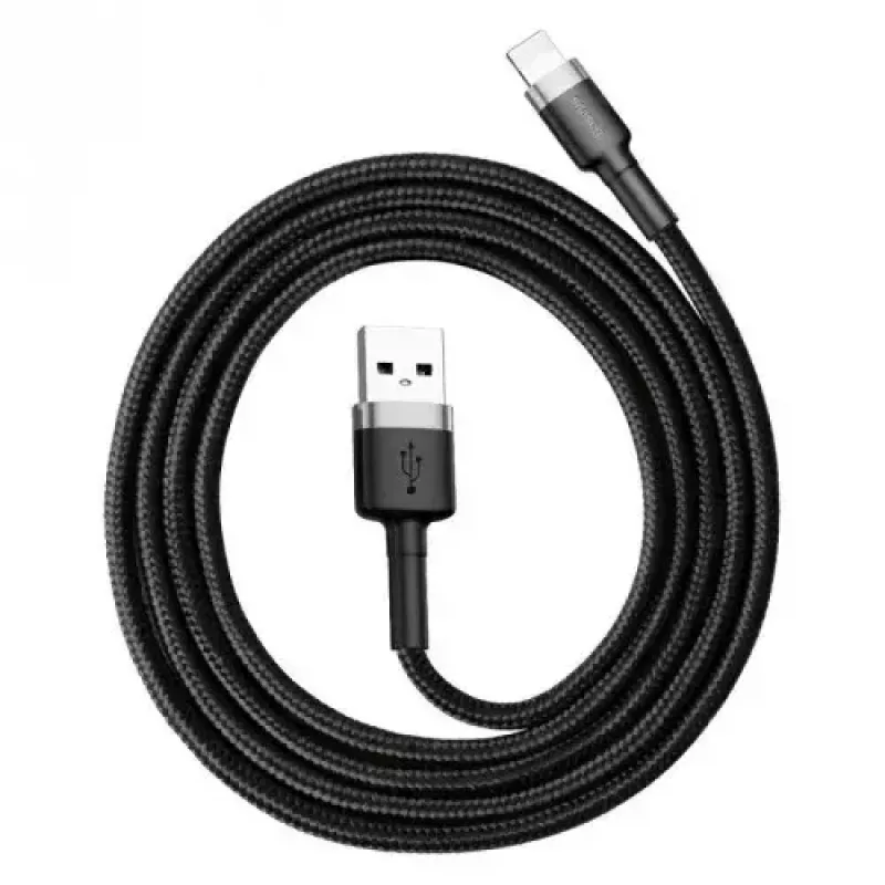 Baseus Cafule CALKLF-AG1 cavo da USB-A a Lightning, 2,4 A, 0,5 m, nero/grigio