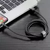 Baseus Cafule CALKLF-AG1 cavo da USB-A a Lightning, 2,4 A, 0,5 m, nero/grigio