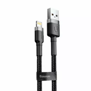 Cavo dati e ricarica in nylon Baseus CALKLF-AG1 USB-C QC3.0 2.4A a Lightning 0,5 m nero, grigio
