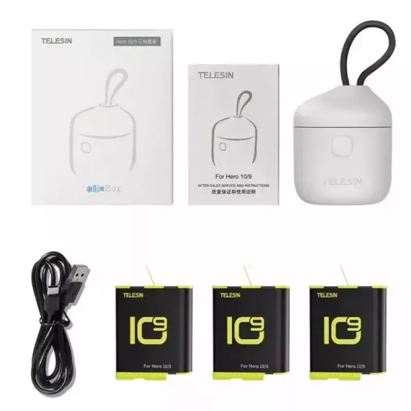 Caricabatterie TELESIN Allin BOX per action cam