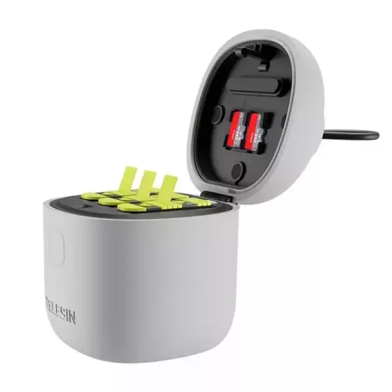 Caricabatterie TELESIN Allin BOX per action cam