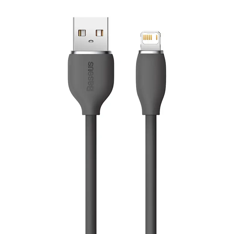 Cavo dati USB 2.0 Baseus Jelly Lightning a USB-A 1,2 m, nero