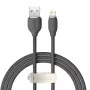 Cavo dati USB 2.0 Baseus Jelly Lightning a USB-A 1,2 m, nero
