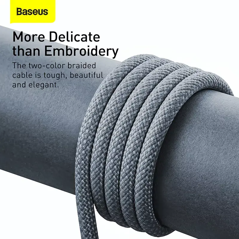 Cavo Baseus Dynamic 2m grigio Lightning a USB-A