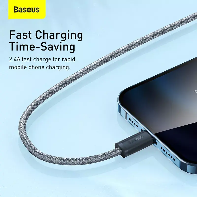 Cavo Baseus Dynamic 2m grigio Lightning a USB-A