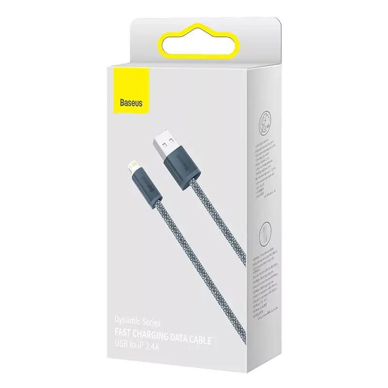 Cavo Baseus Dynamic 2m grigio Lightning a USB-A