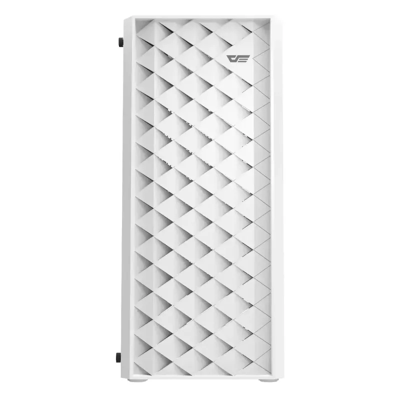 Case per computer Darkflash DK351, bianco, con 4 ventole RGB