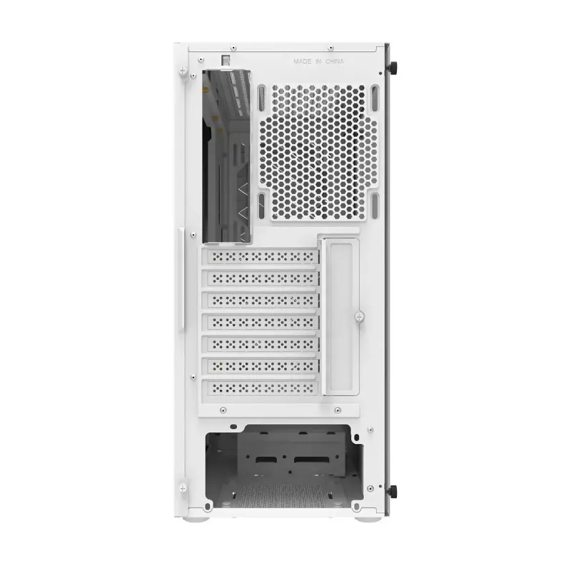 Case per computer Darkflash DK351, bianco, con 4 ventole RGB