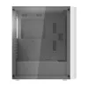 Case per computer Darkflash DK351, bianco, con 4 ventole RGB