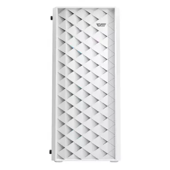 Case per computer Darkflash DK351 WHITE Midi Tower, Micro ATX/ATX/ITX, vetro temperato, bianco, 200×390×450 mm