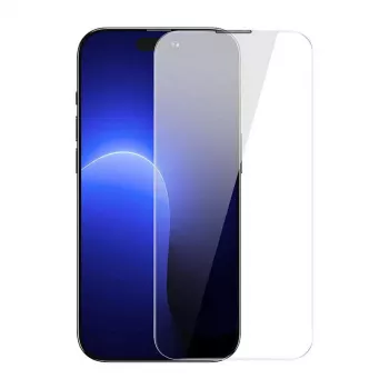 Pellicola protezione display in vetro temperato Baseus Crystal per iPhone 14 Pro 0,3 mm, antipolvere, 2 pz.