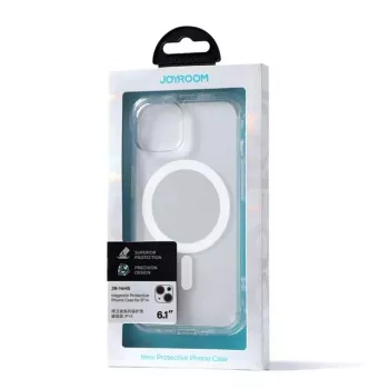 Custodia protettiva trasparente magnetica Joyroom JR-14H5 per iPhone 14 MagSafe con anello magnetico, guscio chiaro