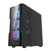 Case per computer Darkflash DK431 Glass, ATX, nero