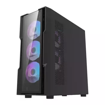 Case per computer Darkflash DK431 Glass, ATX, nero