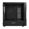 Case per computer Darkflash DK431 Glass, ATX, nero