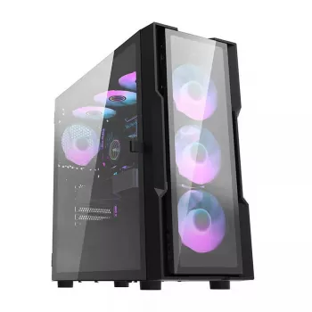 Case per computer Darkflash DK431 Glass, ATX, nero