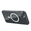 Custodia per cellulare Baseus Magnetic Crystal Clear per iPhone 13, trasparente, con protezione schermo in vetro temperato