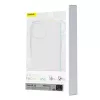 Custodia per cellulare Baseus Magnetic Crystal Clear per iPhone 13, trasparente, con protezione schermo in vetro temperato