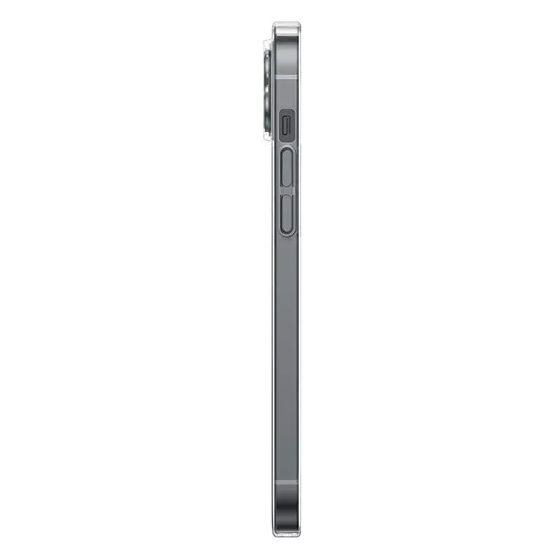 Custodia per cellulare Baseus Magnetic Crystal Clear per iPhone 13, trasparente, con protezione schermo in vetro temperato