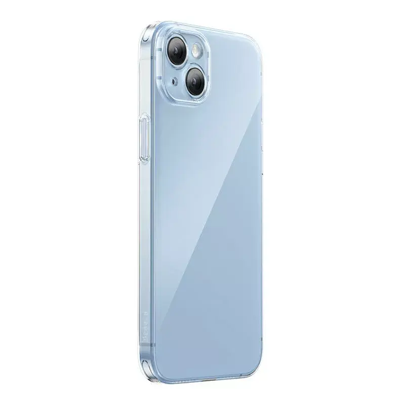 Custodia protettiva trasparente con vetro temperato di Baseus per iPhone 14 Plus (P60112202201-02)