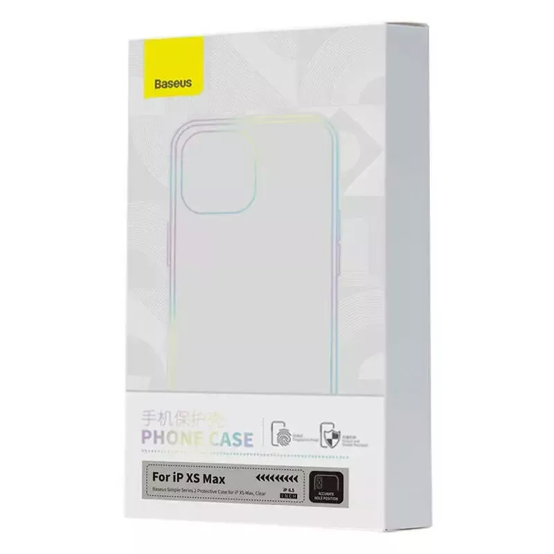 Custodia trasparente, sottile e leggera Baseus per iPhone XS Max — custodia protettiva trasparente