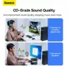 Adattatore Bluetooth mini Baseus BA07 per PC, USB 5.3 dongle ricevitore Bluetooth wireless - nero