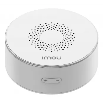 Sirena interna wireless IMOU ZR1 – portata 200 m, DC 12 V, diametro 8 cm, bianco