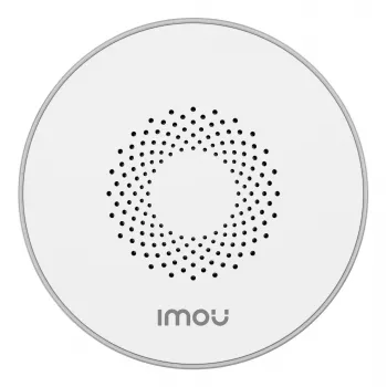 Sirena interna wireless IMOU ZR1 – portata 200 m, DC 12 V, diametro 8 cm, bianco