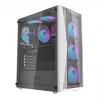 Case per PC Darkflash DK352 Plus ATX nero e bianco