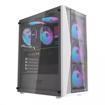 Case per PC Darkflash DK352 Plus ATX nero e bianco