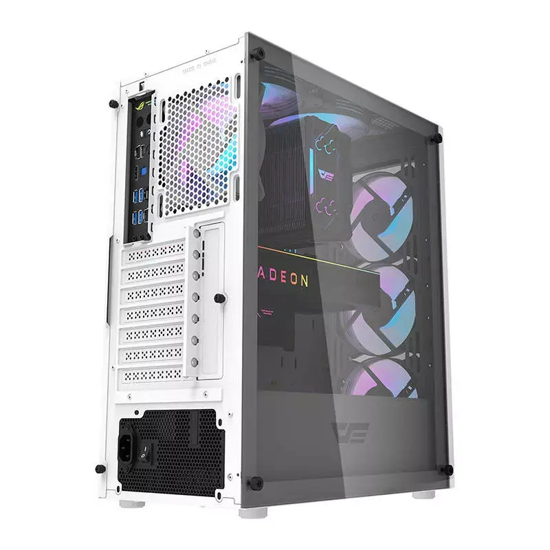 Case per PC Darkflash DK352 Plus ATX nero e bianco