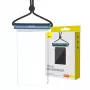 Custodia impermeabile per telefono Baseus AquaGlide chiusura scorrevole cilindrica — blu