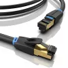 Cavo patch Ethernet Vention Cat.8 S/FTP 1 m nero RJ-45 placcato oro