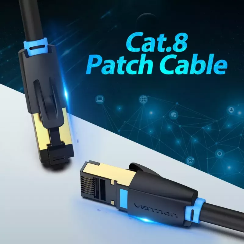 Cavo patch di rete Vention Cat.8 S/FTP RJ-45 a RJ-45 5 m nero