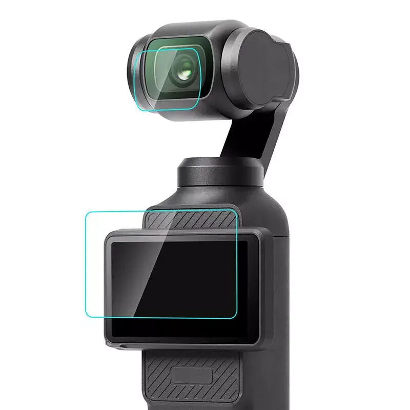 Vetro temperato protezione obiettivo e display Puluz per DJI OSMO Pocket 3 PU950T