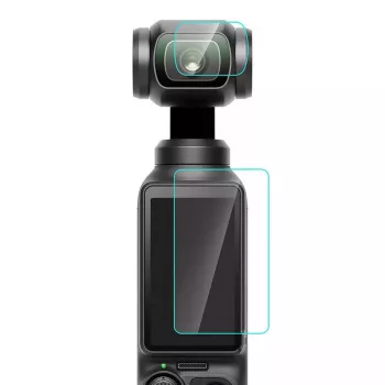 Vetro temperato protezione obiettivo e display Puluz per DJI OSMO Pocket 3 PU950T