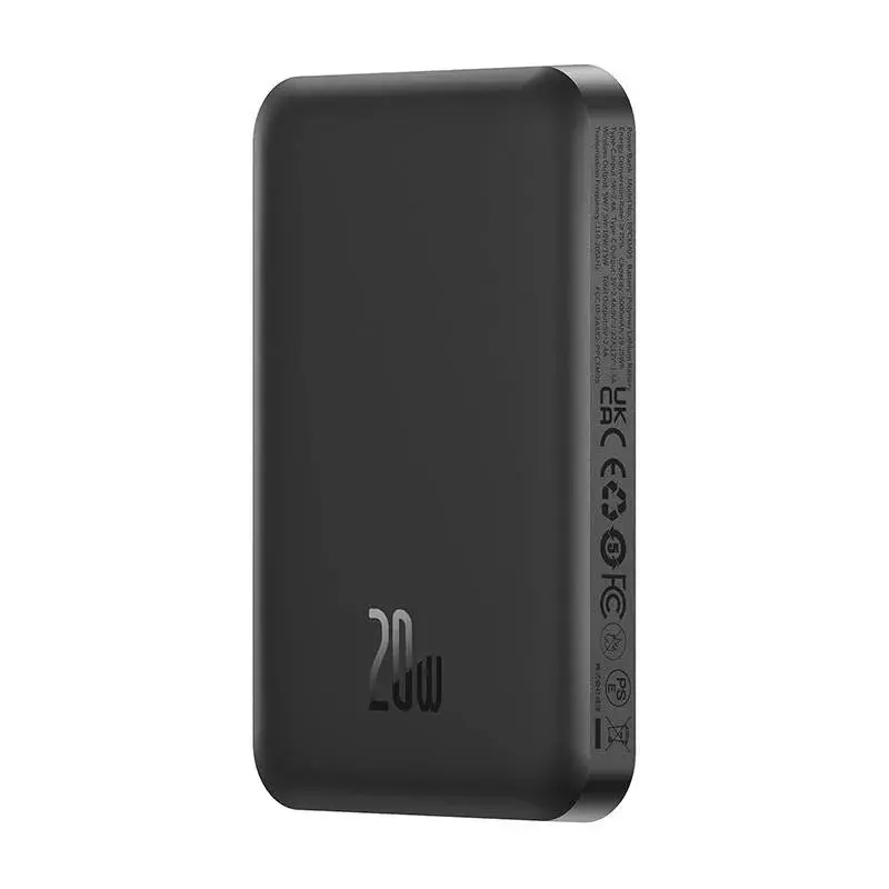Mini powerbank magnetica Baseus 5000mAh 20W (nero)